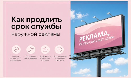 Как продлить срок службы наружной рекламы в Юбилейном