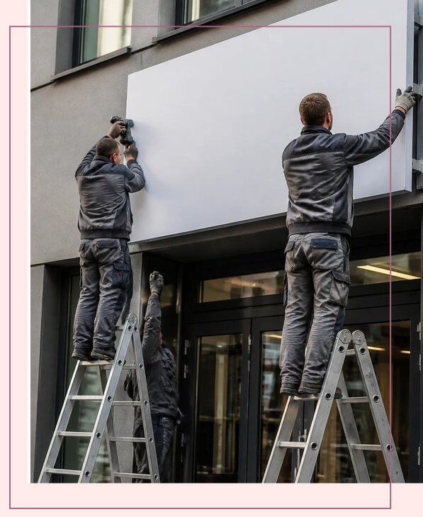 Изготовление и монтаж торговых вывесок под ключ в Юбилейном