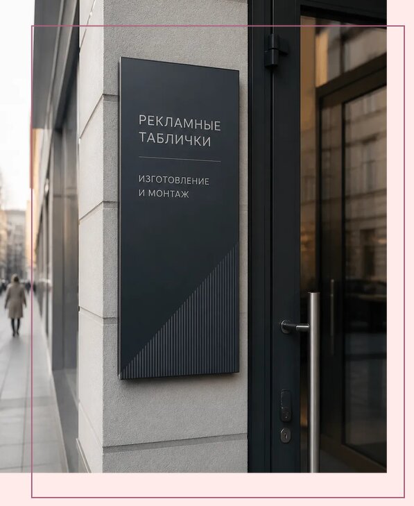Рекламные таблички в Юбилейном по цене от 4636 р. | Аванза-Юбл
