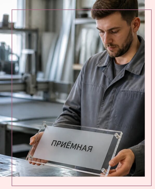 Таблички из оргстекла на заказ в Юбилейном от 4018 р. | Аванза-Юбл