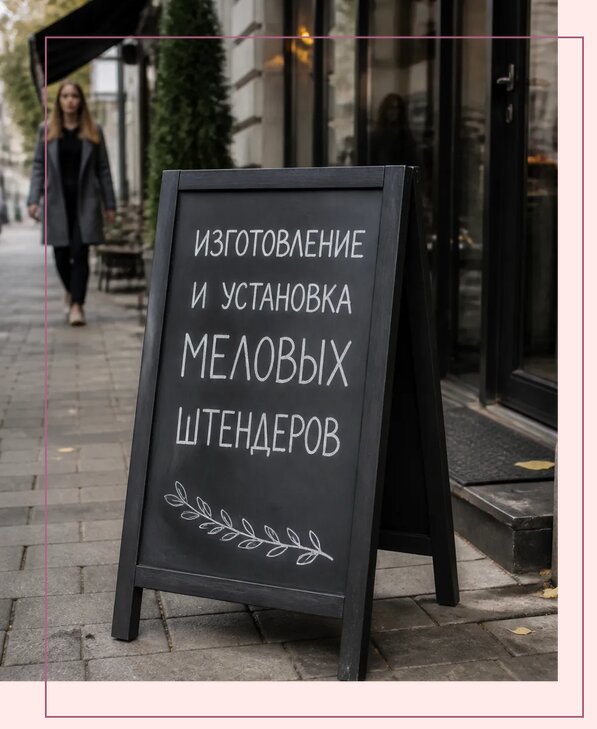 Меловые штендеры в Юбилейном по цене от 6697 р. | Аванза-Юбл